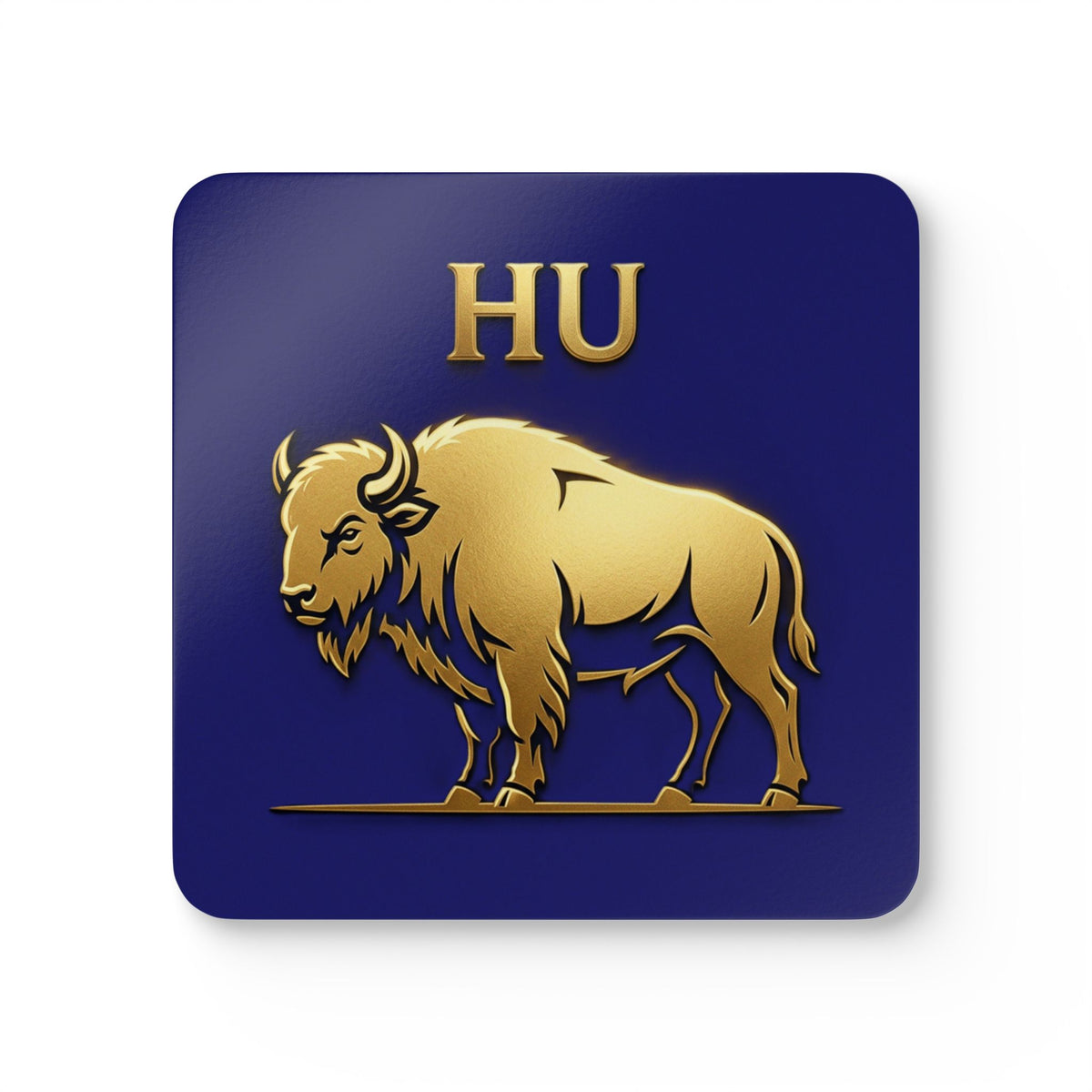 Howard University Coaster Set 5 – HU Pride Campus & Bison Design