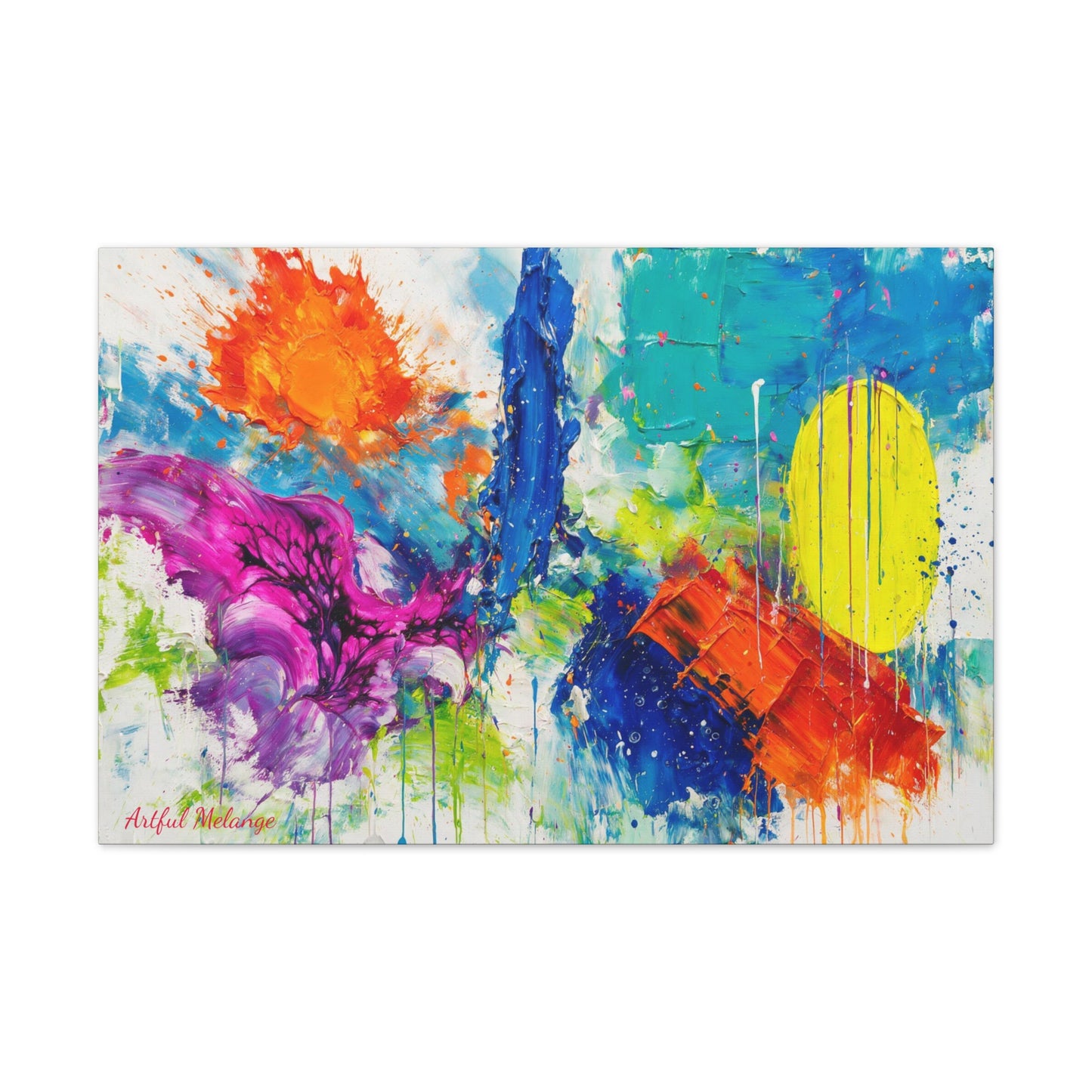 Acrylic Abstract Canvas Print - Richly Textured Artistry