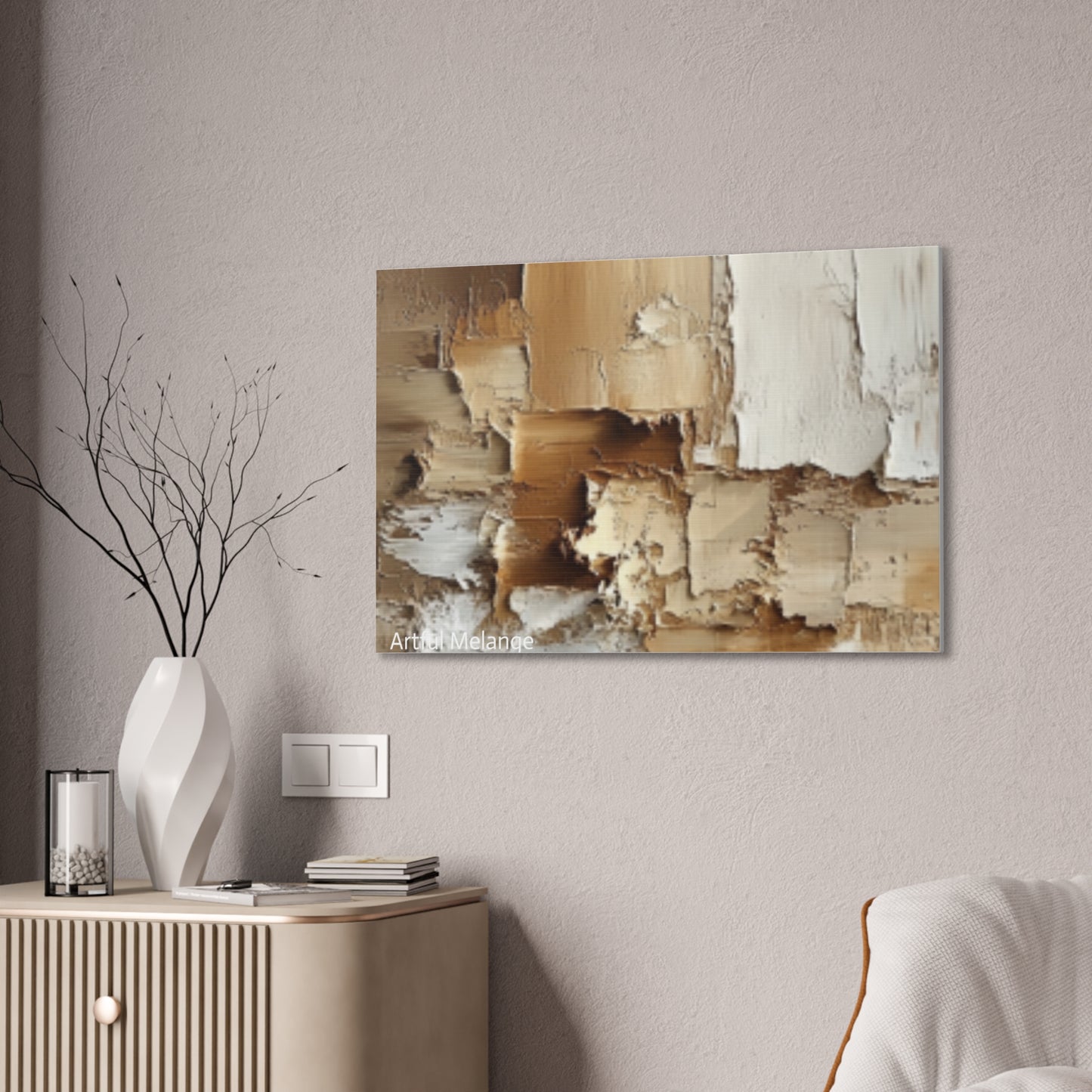 Acrylic Abstract Canvas Print - Richly Textured Artistry