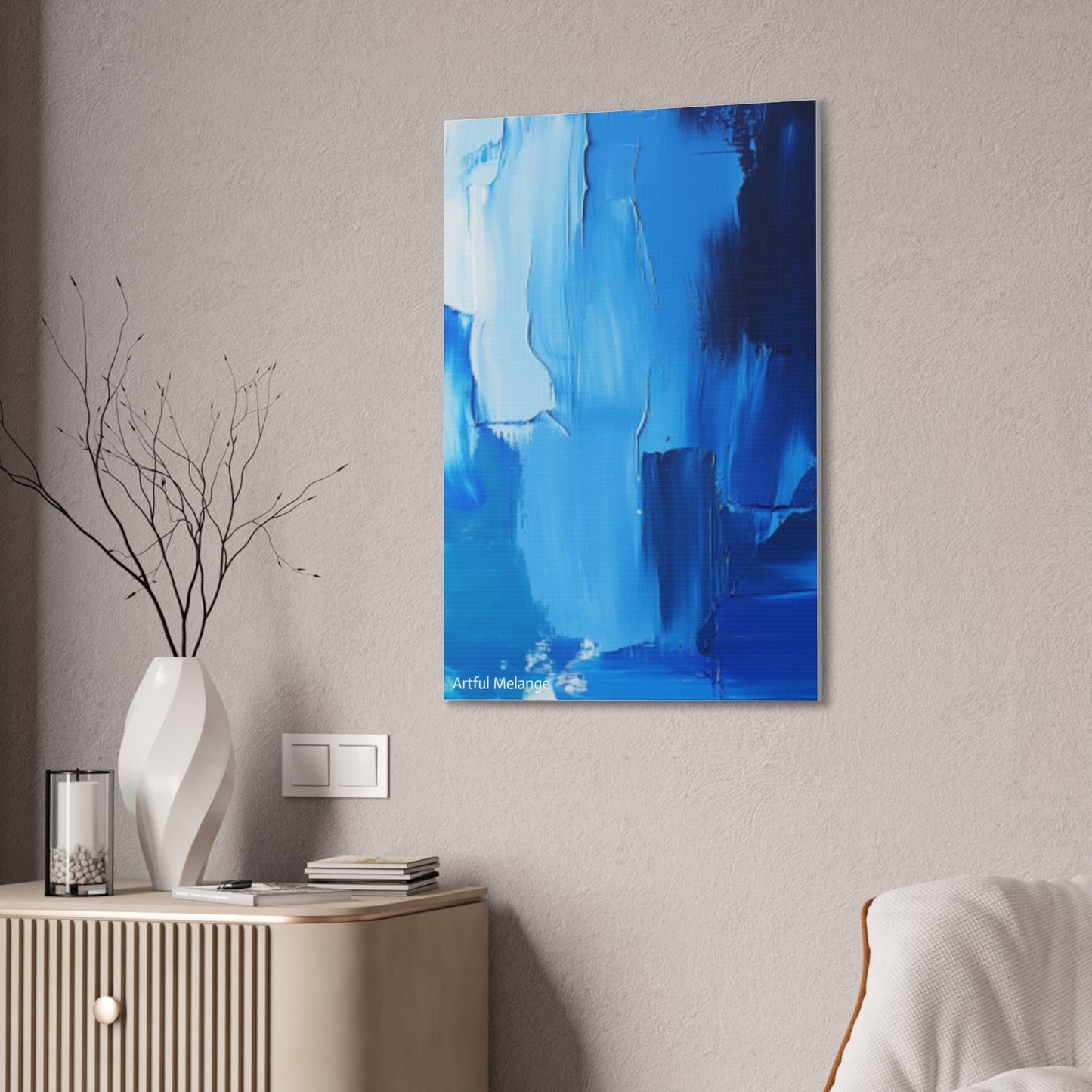 Acrylic Abstract Canvas Print - Richly Textured Artistry