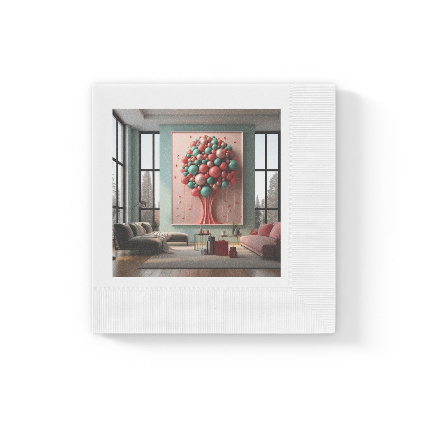 Dynamic Holiday Napkins for Sophisticated Living Spaces