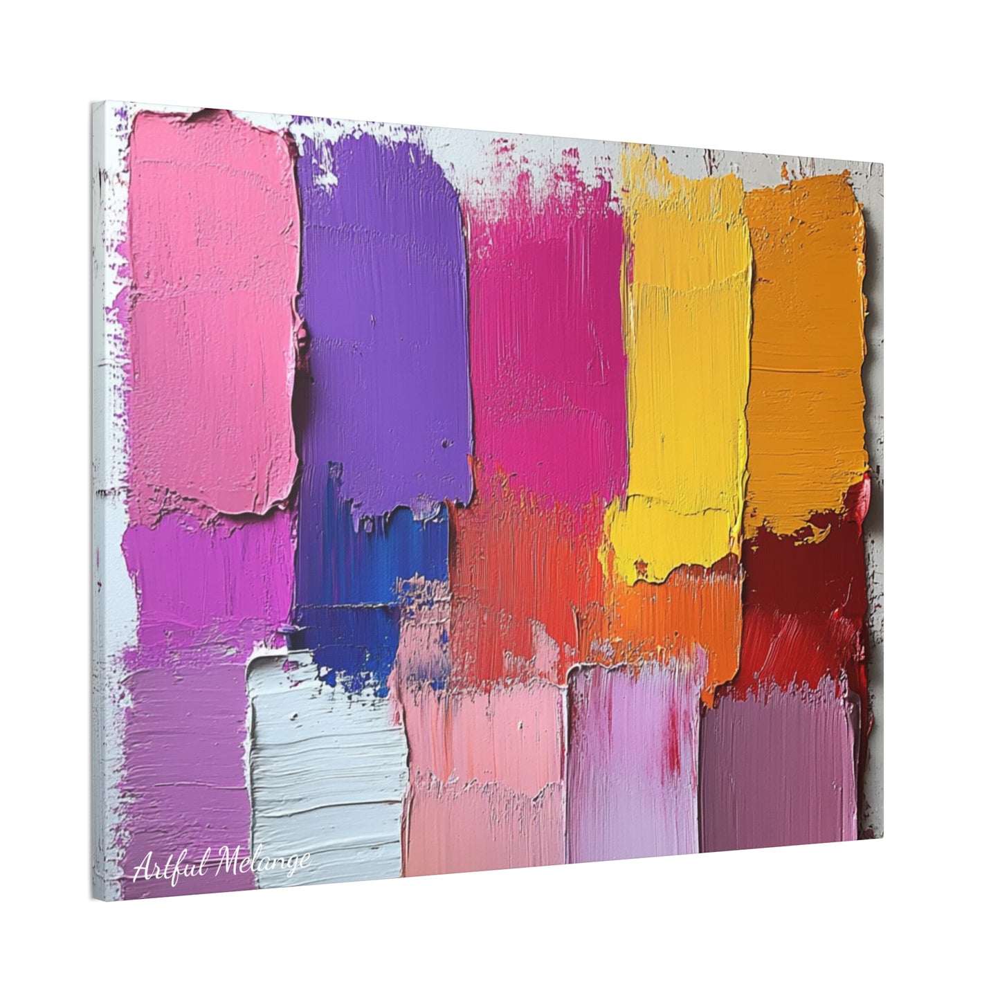 Acrylic Abstract Canvas Print - Richly Textured Artistry