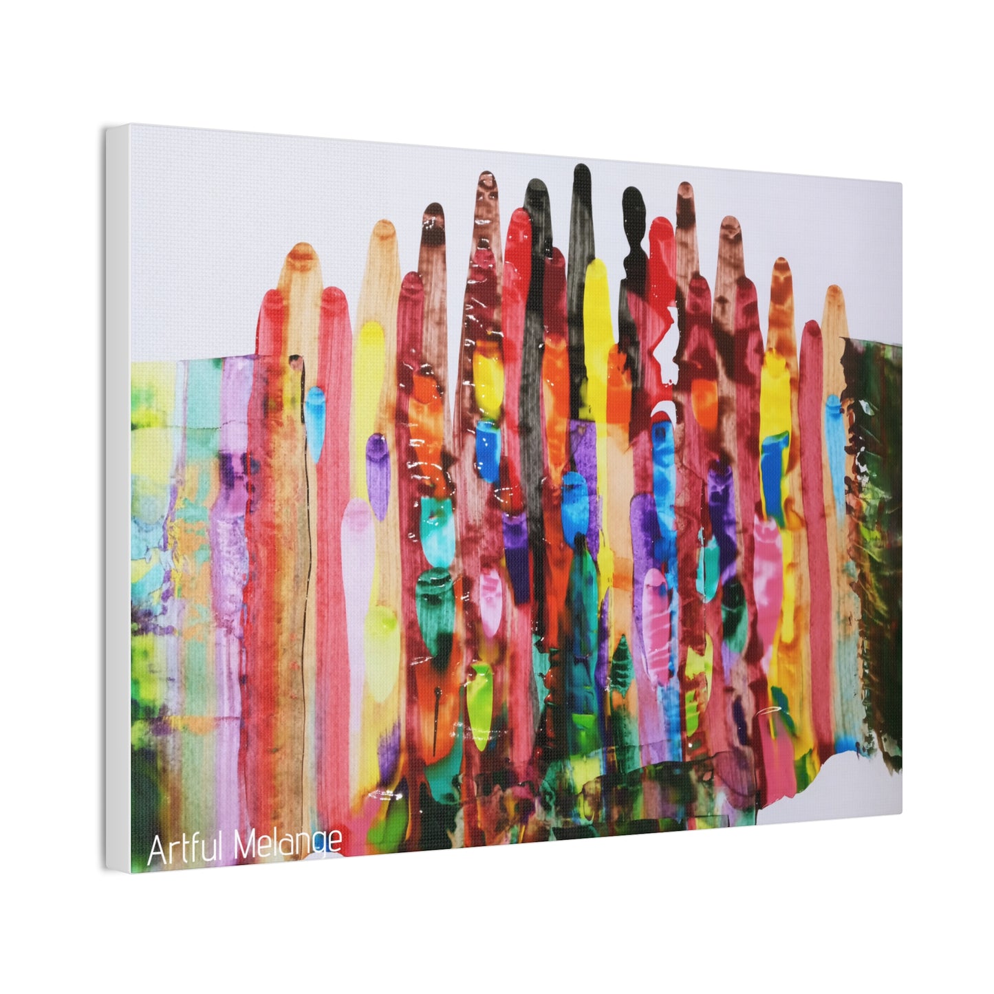 Primary Elegance: A Symphony of Sophistication Canvas Print