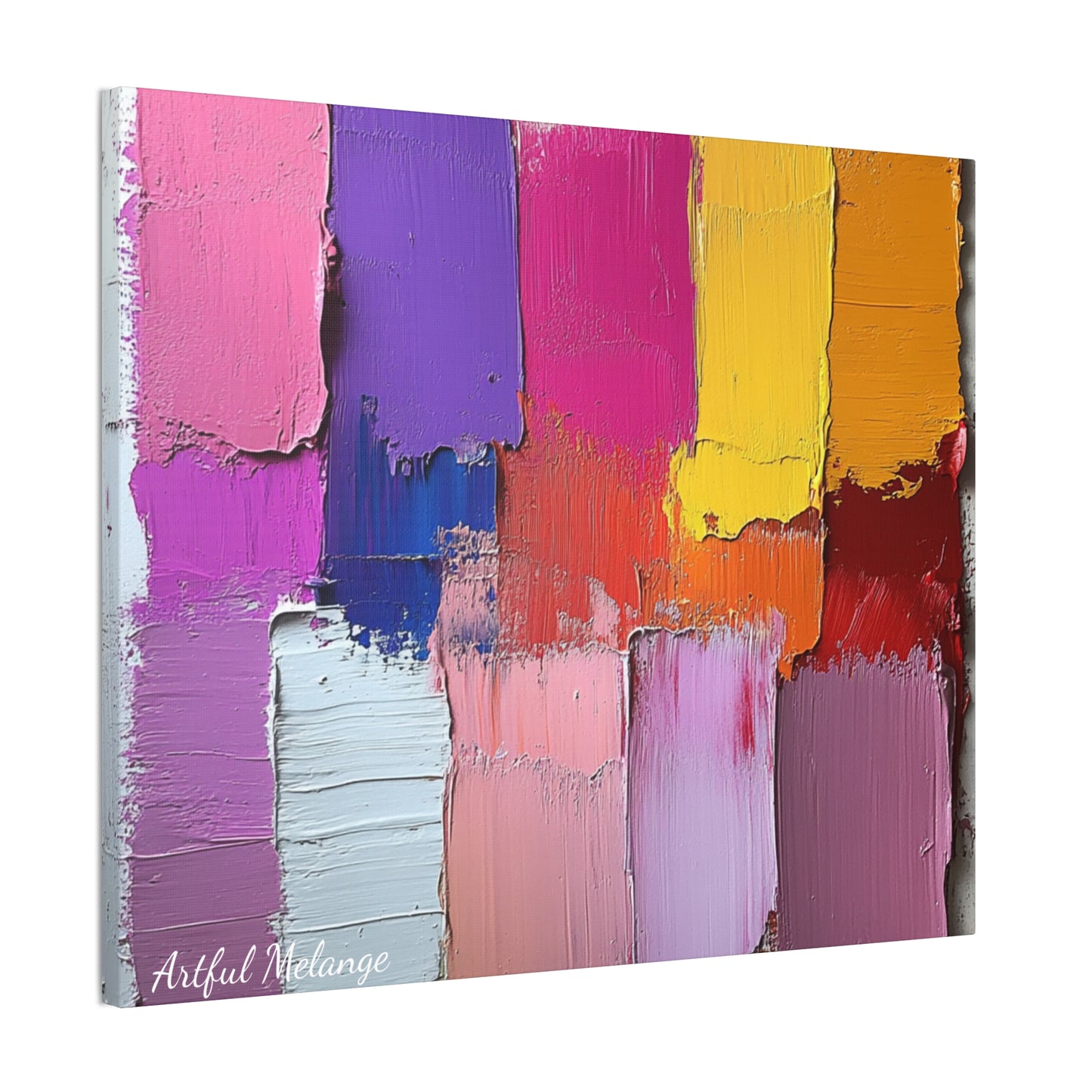 Acrylic Abstract Canvas Print - Richly Textured Artistry