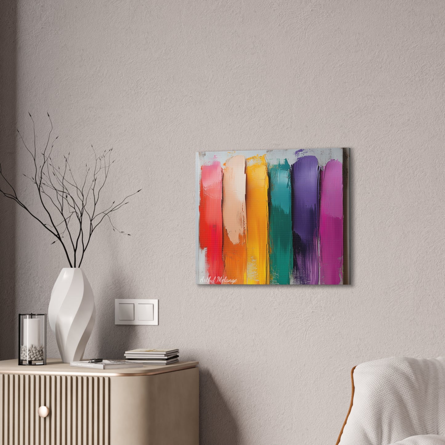Acrylic Abstract Canvas Print - Richly Textured Artistry