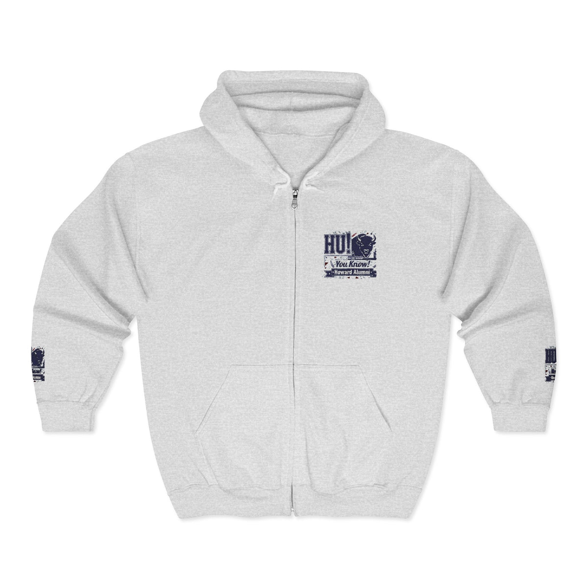 Bison Heritage Embroidered Collection: Full-Zip Sweatshirt | Howard-Inspired HBCU Collegiate Jacket