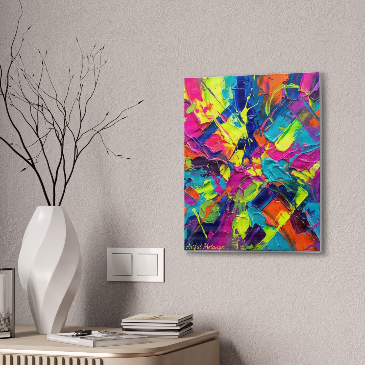 Acrylic Abstract Canvas Print - Richly Textured Artistry