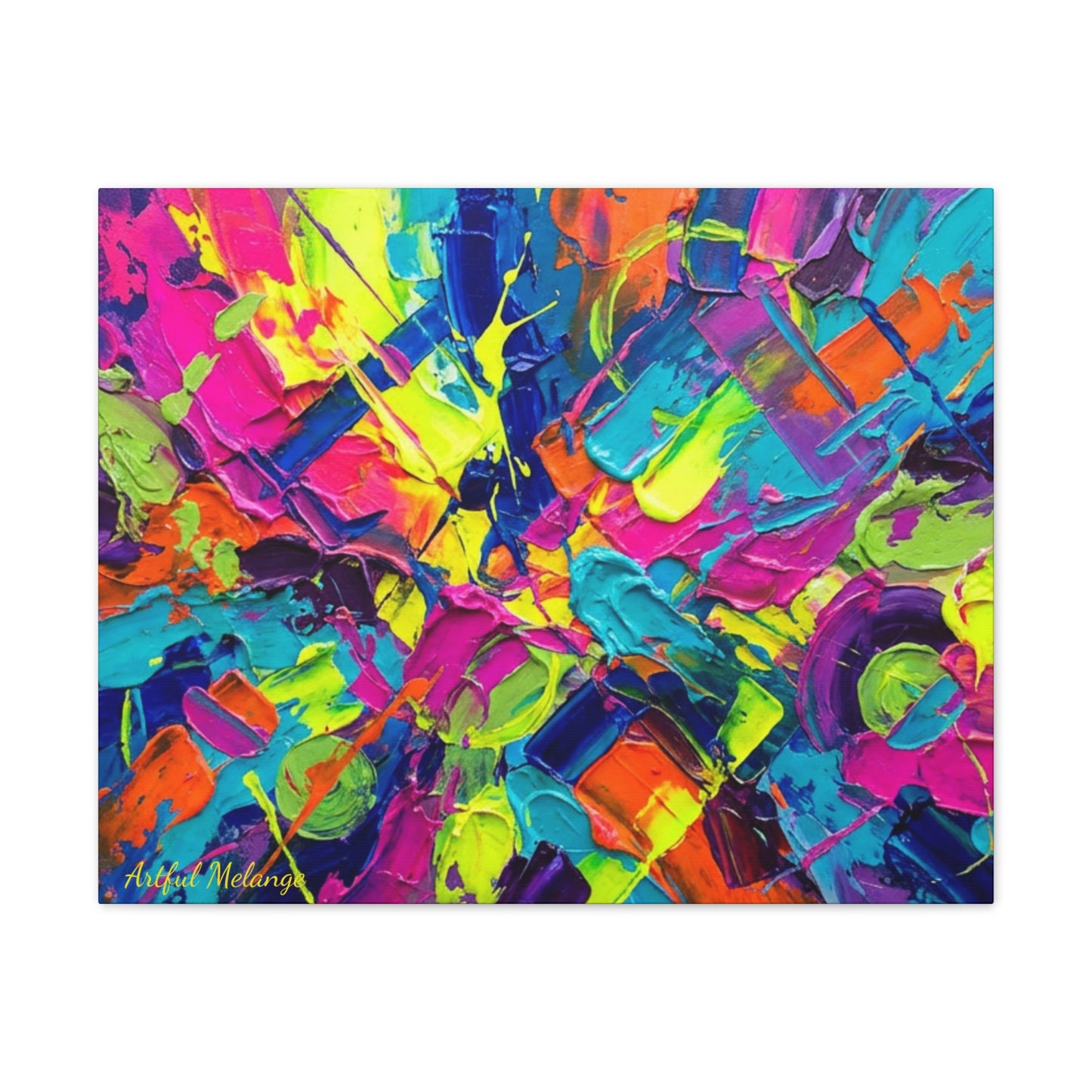 Acrylic Abstract Canvas Print - Richly Textured Artistry