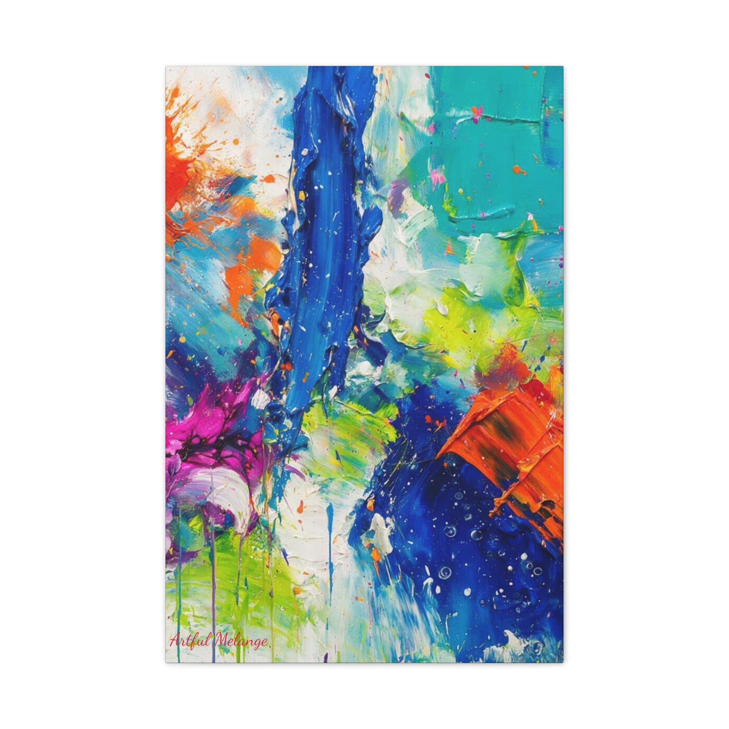 Acrylic Abstract Canvas Print - Richly Textured Artistry